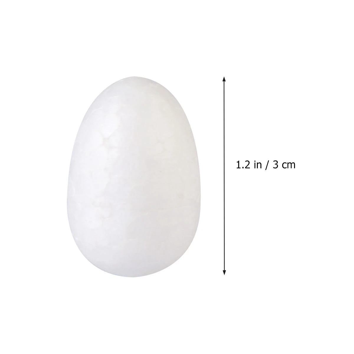 

50pcs Foam Eggs Durable Premium Material Easter DIY Crafts White Polystyrene Filler Decor Projects Family Fun