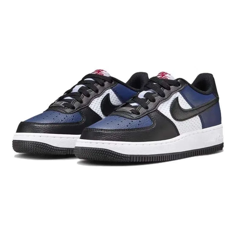 

Nike's New Air Force 1 Classic Style Commuter Wear-Resistant Women's Thick-Soled Skateboard Shoes Air Force 1 Gs Lightweight Comfortable Strong Grip Low-Top Sneakers Unique Navy Blue Color Fashionable Versatile Outdoor Flat Shoes Student Style Non-Repetit