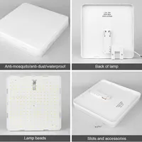 LED Ceiling Lamp 18-48W Flush Mount Fixture 3000K-6000K Daylight Modern Home Lighting for Bedroom  Living Room  Kitchen Hallway 5