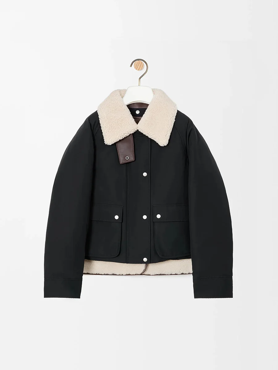 

2025 Fall/Winter New Arrival Women's Fashionable Wool-Blend Notched Collar Jacket