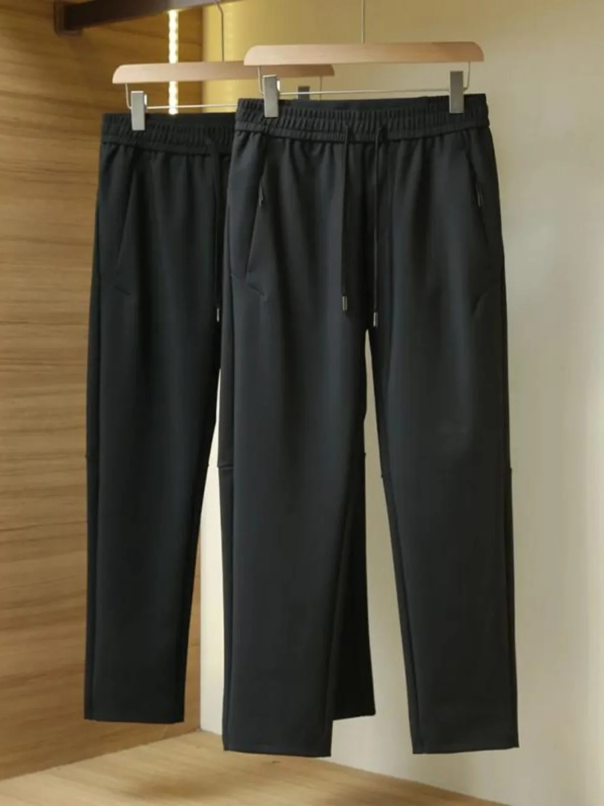 

Высококачественные мужские повседневные брюки с прямыми штанинами на открытом воздухе, длинные брюки с эластичной резинкой на талии, дышащие спортивные брюки для отдыха