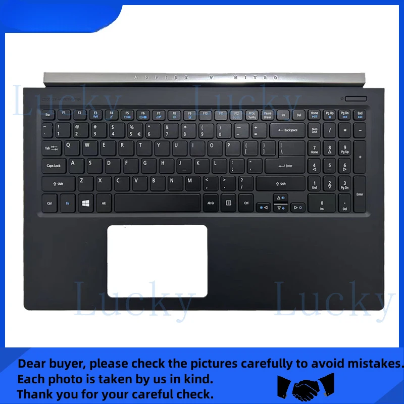 f  New For Acer Aspire VN7-571 VN7-591G MS2391 Upper Palmrest Case Keyboard
