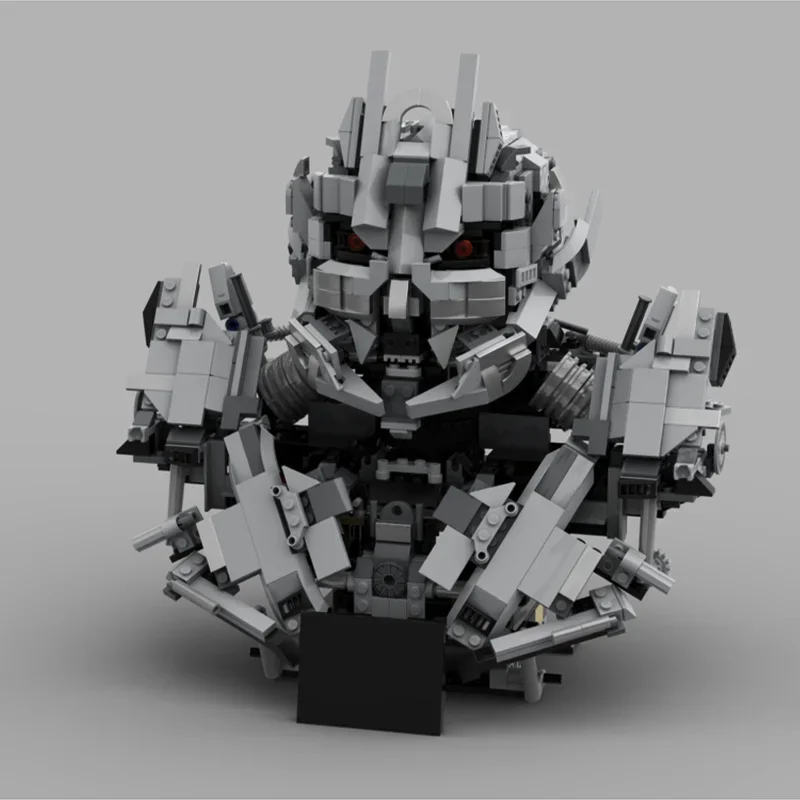 

887pcs Moc Famous Movie Megatron Bust Building Blocks Exhibition Model Transformation Robot Kids Puzzle Toys Gifts