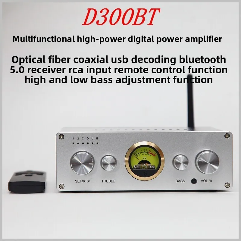 Tpa3255 digital high-power amplifier - optical/coaxial/usb computer decoding, bluetooth 5.0, remote control class-d