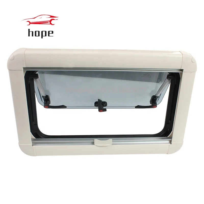 HEYRV 800x450 Aluminum Alloy Double Acrylic RV Caravan Touring Side Window With Fly Net and Sunshade RV Window