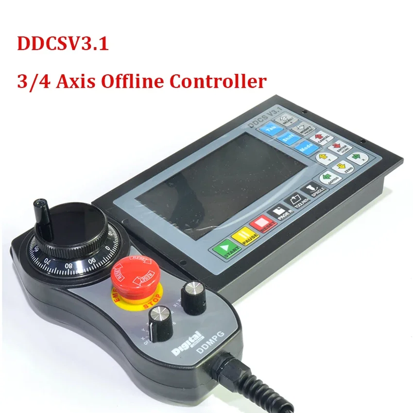 

DDCSV3.1 CNC 3/4 Axis Offline Stand alone controller Engraving Drilling Milling Machine 500KHz+MPG Handwheel