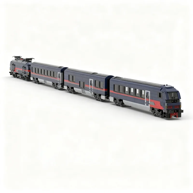 2363pcs MOC City Trains Austrian Night Express Train Model Building Blocks Art Idea Birthday Collection Brick Assemble Craft