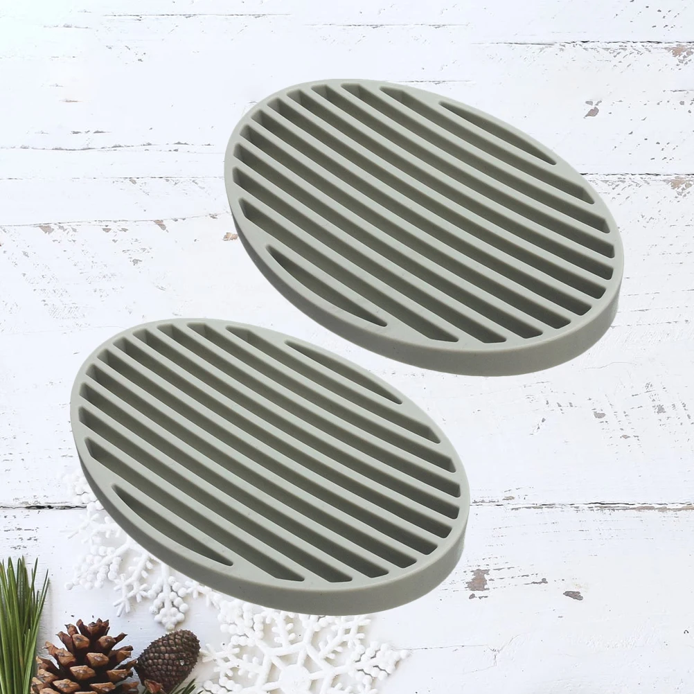2 pezzi portasapone in silicone moderno bagno cucina portaspugna portapiatti design a ventosa antiscivolo facile da pulire portatile