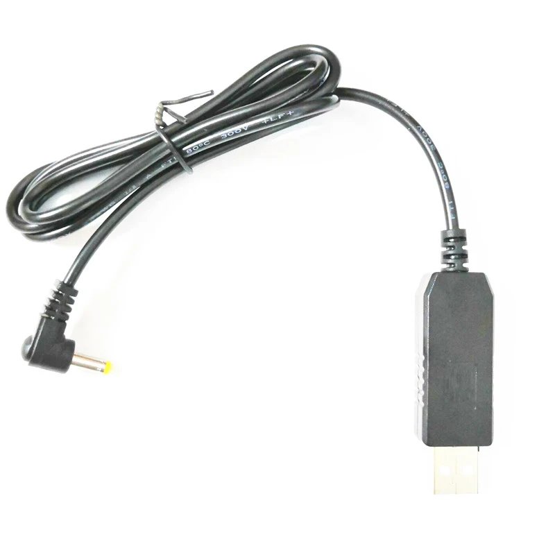 Hitam USB Charger Kabel dengan Lampu Indikator untuk BaoFeng BF-UVB3 UV-X9 UV-10R UV-S9 PLUS UV-860 Batetery Radio Walkie Talkie