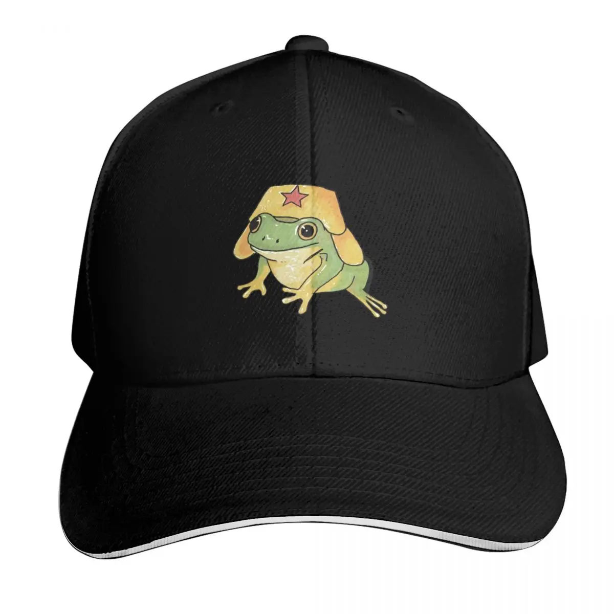 

Frog in Hat Baseball Cap Hat Beach Golf fishing hat designer cap Women Caps Men's