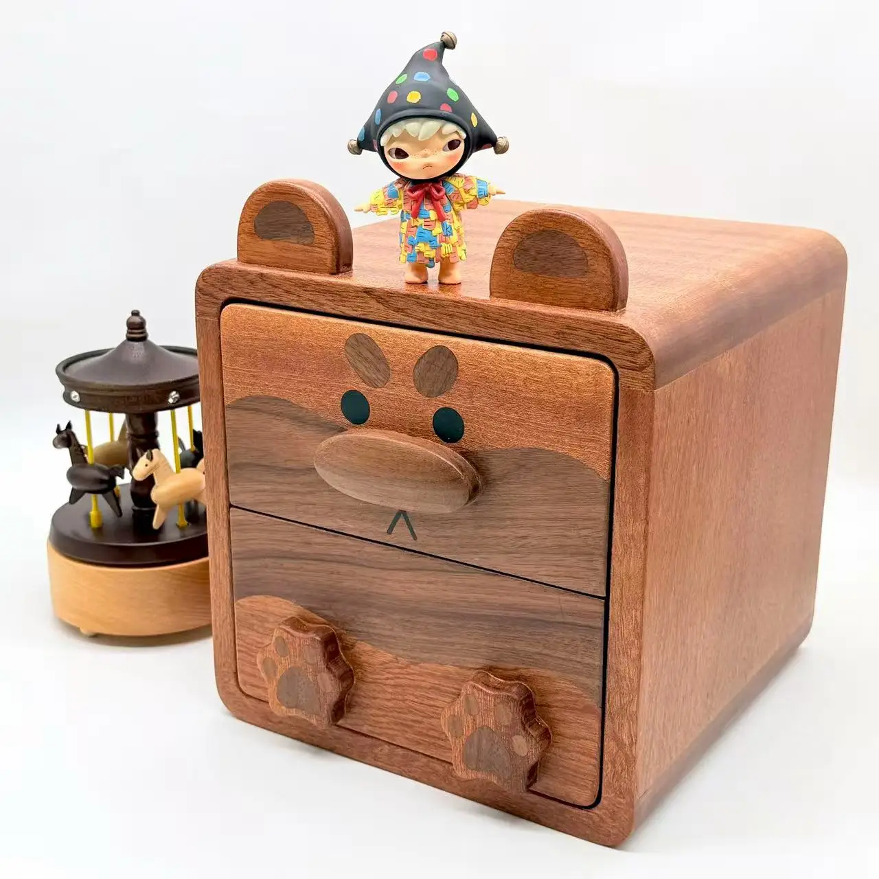 

Creative solid wood cabinet cartoon cute storage cabinet bedroom locker small bedroom rack