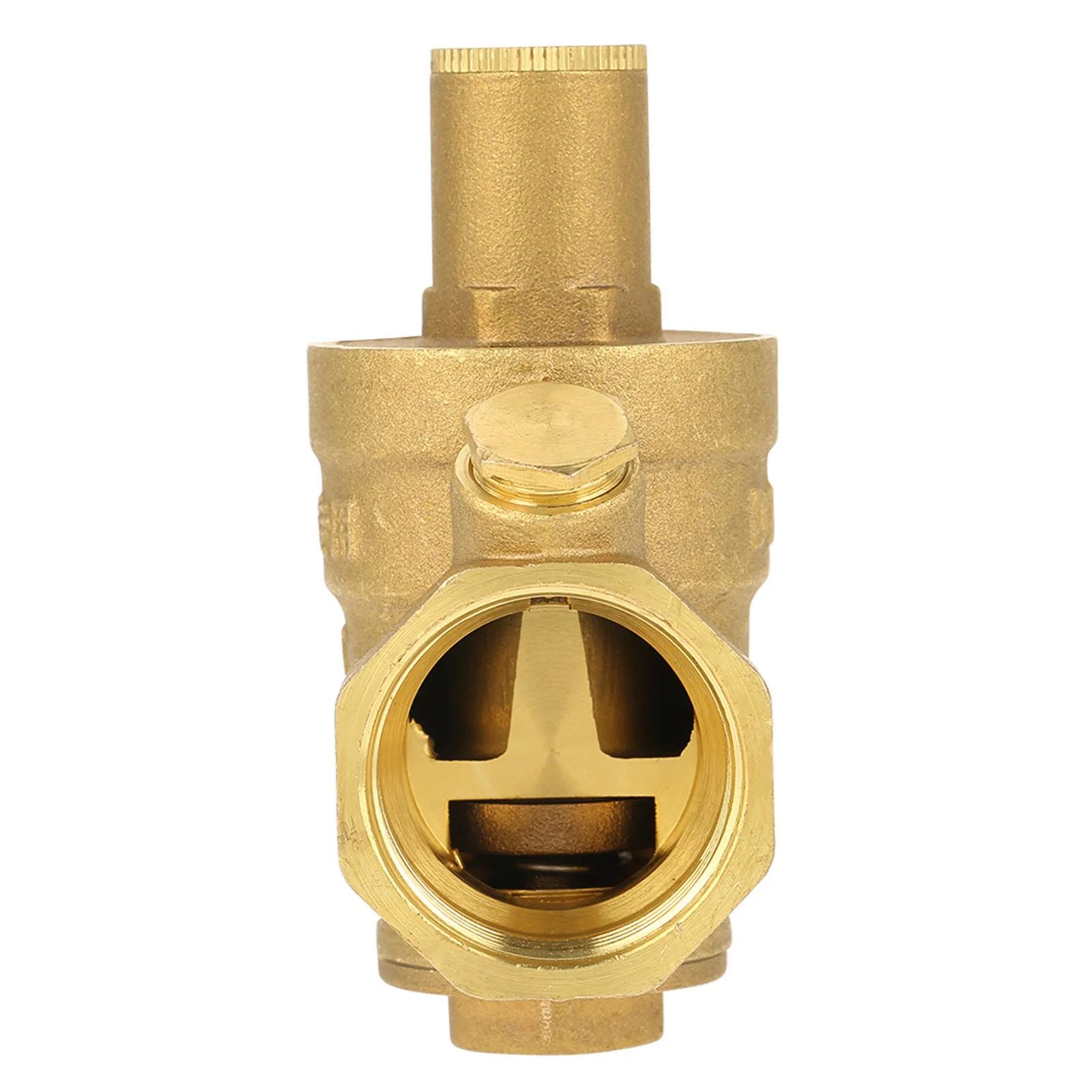 1Pcs DN25 Pressure Regulator Valve Brass Adjustable Water Pressure Regulating Valve Piston Structure Piston Structure