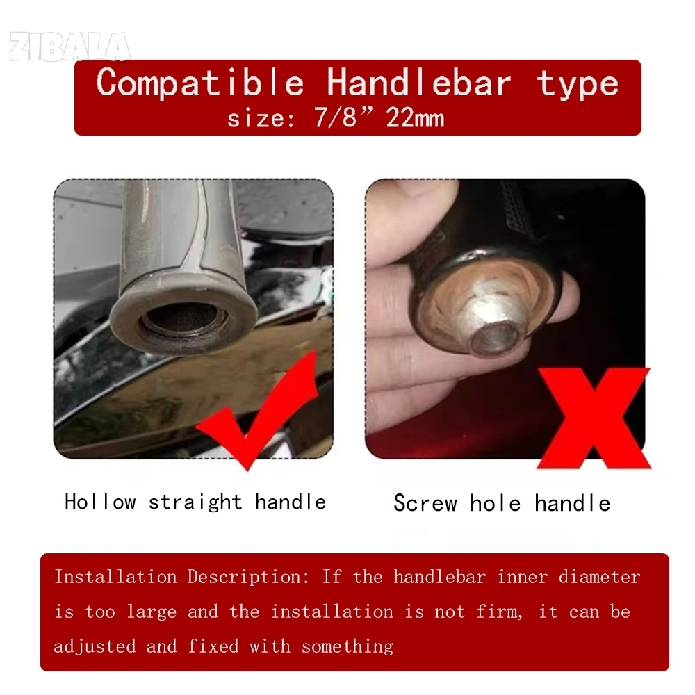 

For YAMAHA DT125R DT125RR DT125 R DT 125 1988 2000~2025 Motorcycle 7/8'' 22MM Handle Bar End Hand Grip Handlebar ends Plug Cover