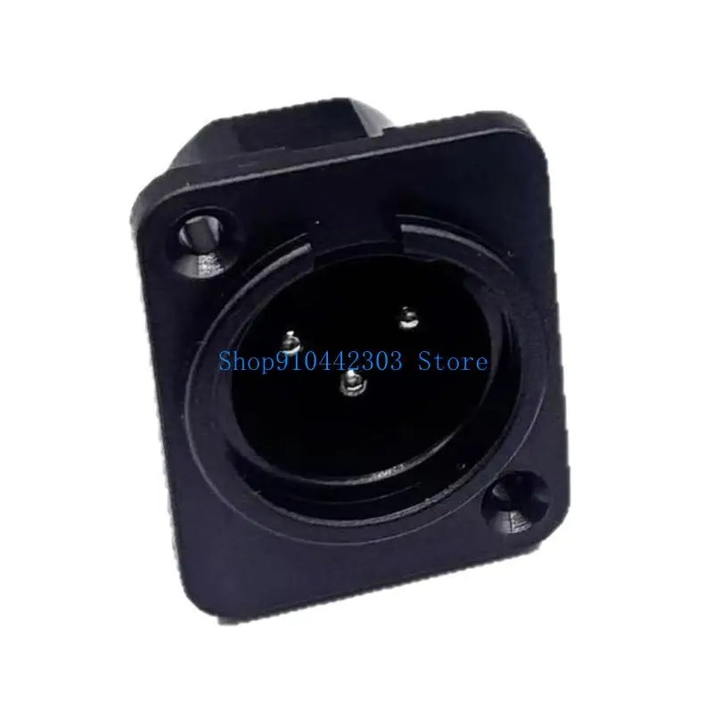 L4MD 3Pin XLR Adapter ABS Plastic Legering Shell Rechte Terminal Panel Mount Connector voor Live Event Auditieve Systemen