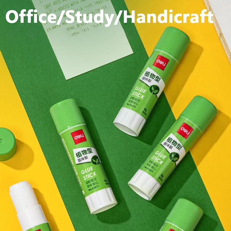 9/21g Deli Handcrafted Strong Glue Stick Non-Toxic Extra Strong Bonding Rapid Drying Perfect Students Office Use High-quality