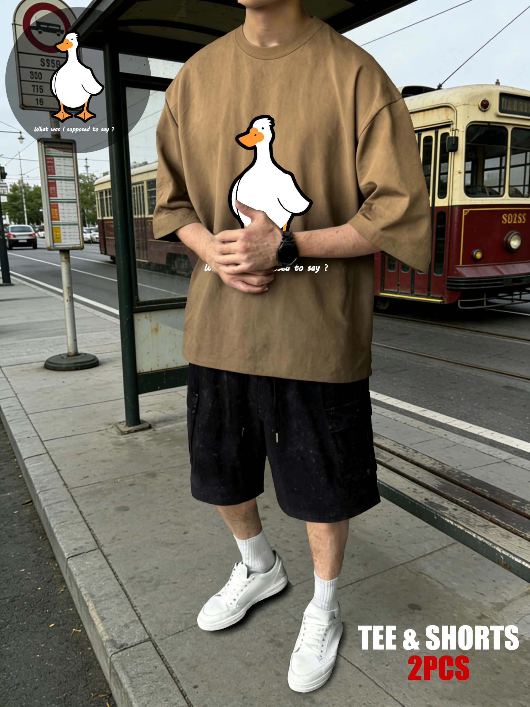 

A Cat That Likes To Be In The Water Retro T-Shirt Men Cotton Tie-Dye Tee Set Soft O-Neck Clothing Loose Unisex Fashion Sportset