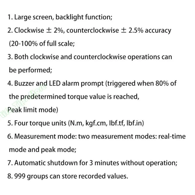 

G5AB Digital Torque Wrench Professional High Wrench Adjustable Torque Wrenc