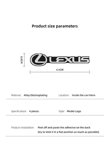 10 best sales lexus emblem - №6