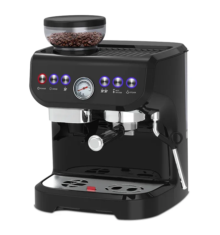 Italy Espresso household Coffee Machine Cafe Commercial 3 In 1 19 Bar Espresso Coffee Makers With Grinder