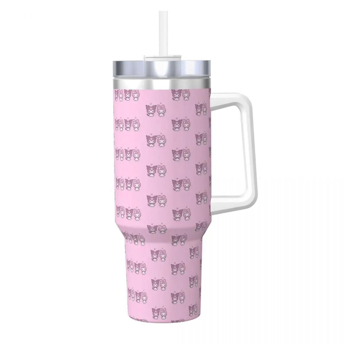 Stainless Steel Tumbler Sanrio Kuromi Kawaii Thermal Cups Insulated Cold Drink Mugs Cup Camping Design Water Bottle