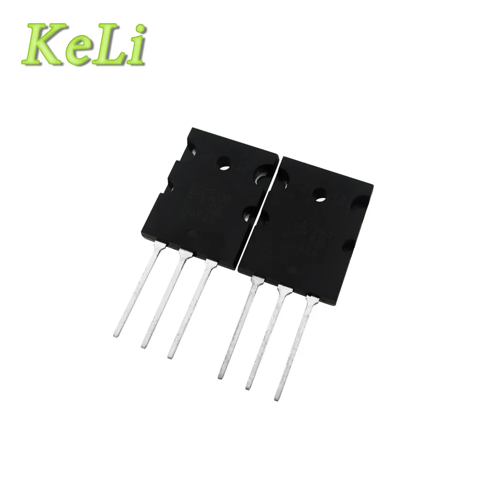 5pair  2SC5200 2SA1943 (5PCS  C5200  + 5PCS A1943) TO-3P  amplifier matching