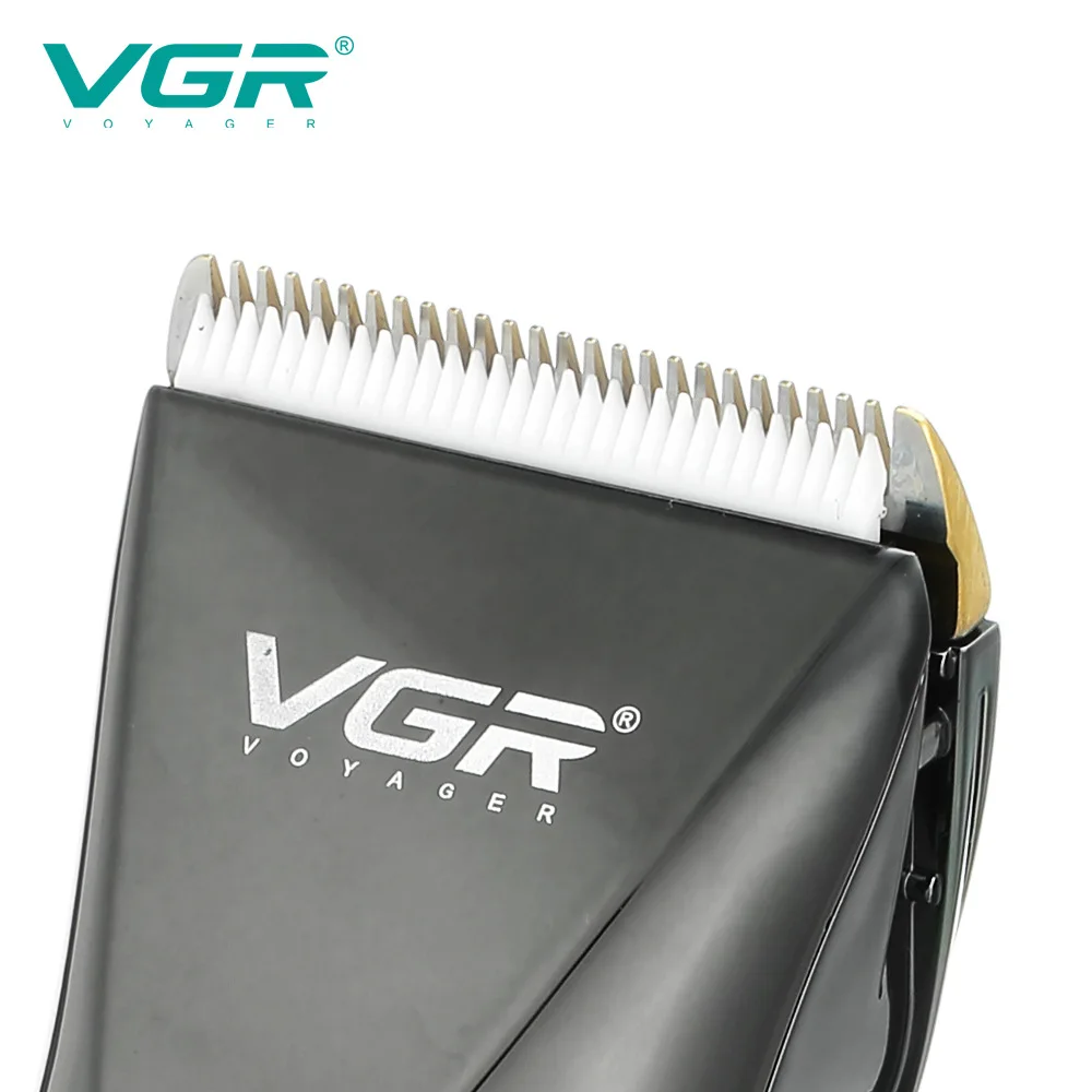VGR 661 Tóc Chuyên Nghiệp Sạc Chăm Sóc Cá Nhân Gốm Màn Hình Kỹ Thuật Số LCD USB Nam Dao Cạo Tăng Đơ Cắt Tóc-Tông Đơ Cắt Tóc Máy VGR V661
