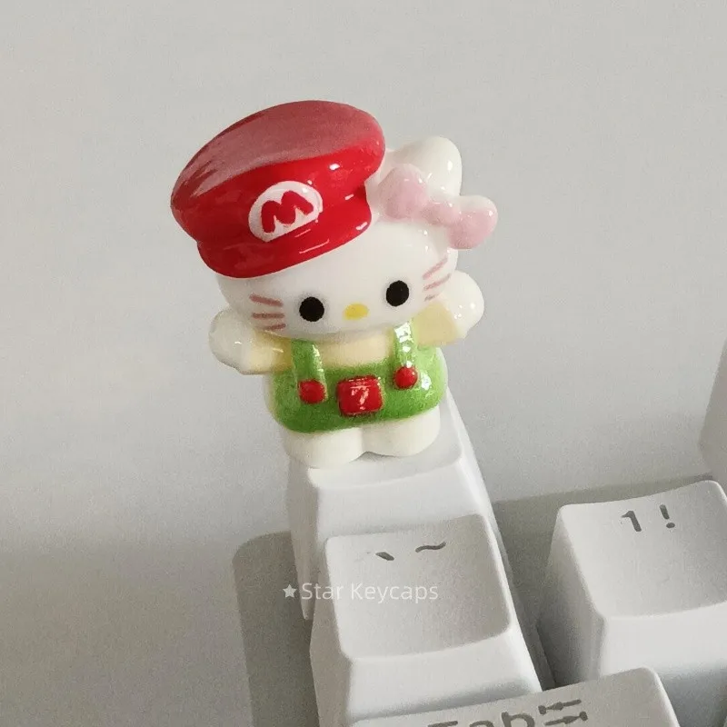 Teclas KT de dibujos animados 3D, teclas de juego de oficina a la moda, accesorios DIY, Teclado mecánico de eje transversal, regalo para niño y niña