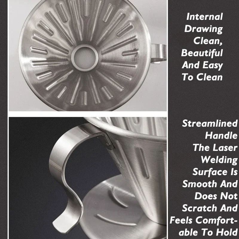 Coffee Filter Stainless Steel 304 Coffee Set Filter Cup Funnel Drip Drew barrymore Cop coffee Turkish coffee pot Portable coffee