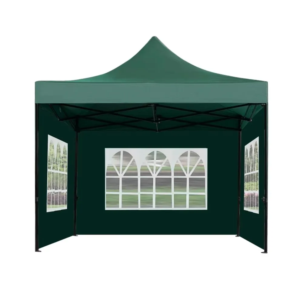 HOMG JINFUN Steel Frame Double Layer PVC Cover Canopy Tent for Outdoor Events & Parties Waterproof Pop up All Seasons