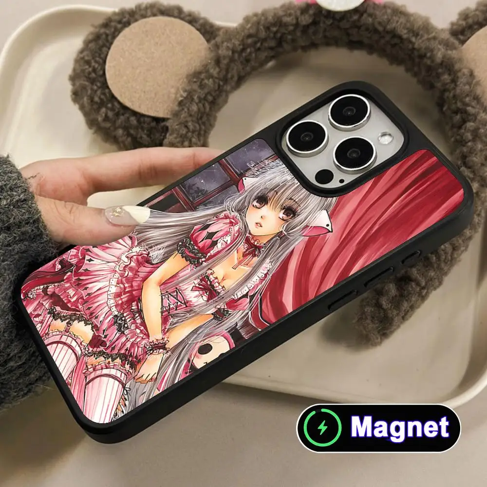 

Anime Chobits Chii Matte Surface Magsafe Mobile Phone Case for iPhone 17 16 15 14 13 12 11 Air Pro Max Plus Colorful Cover