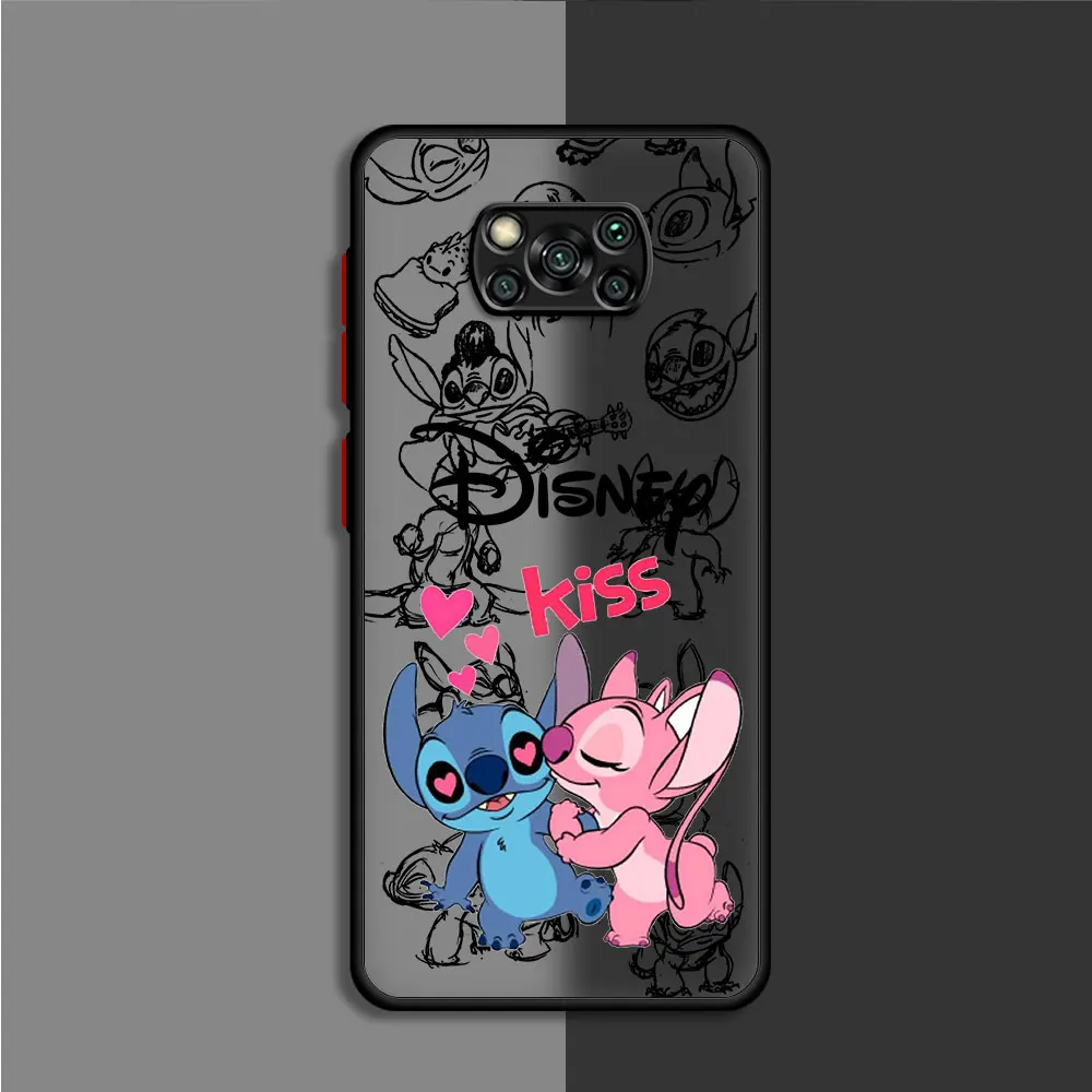 Funda de Disney Stitch a prueba de golpes para Xiaomi, carcasa a prueba de golpes para Poco X3, NFC, M5, X4, GT, X4 Pro, X5 Pro, C40, M5s, F3, C51, C50, X3