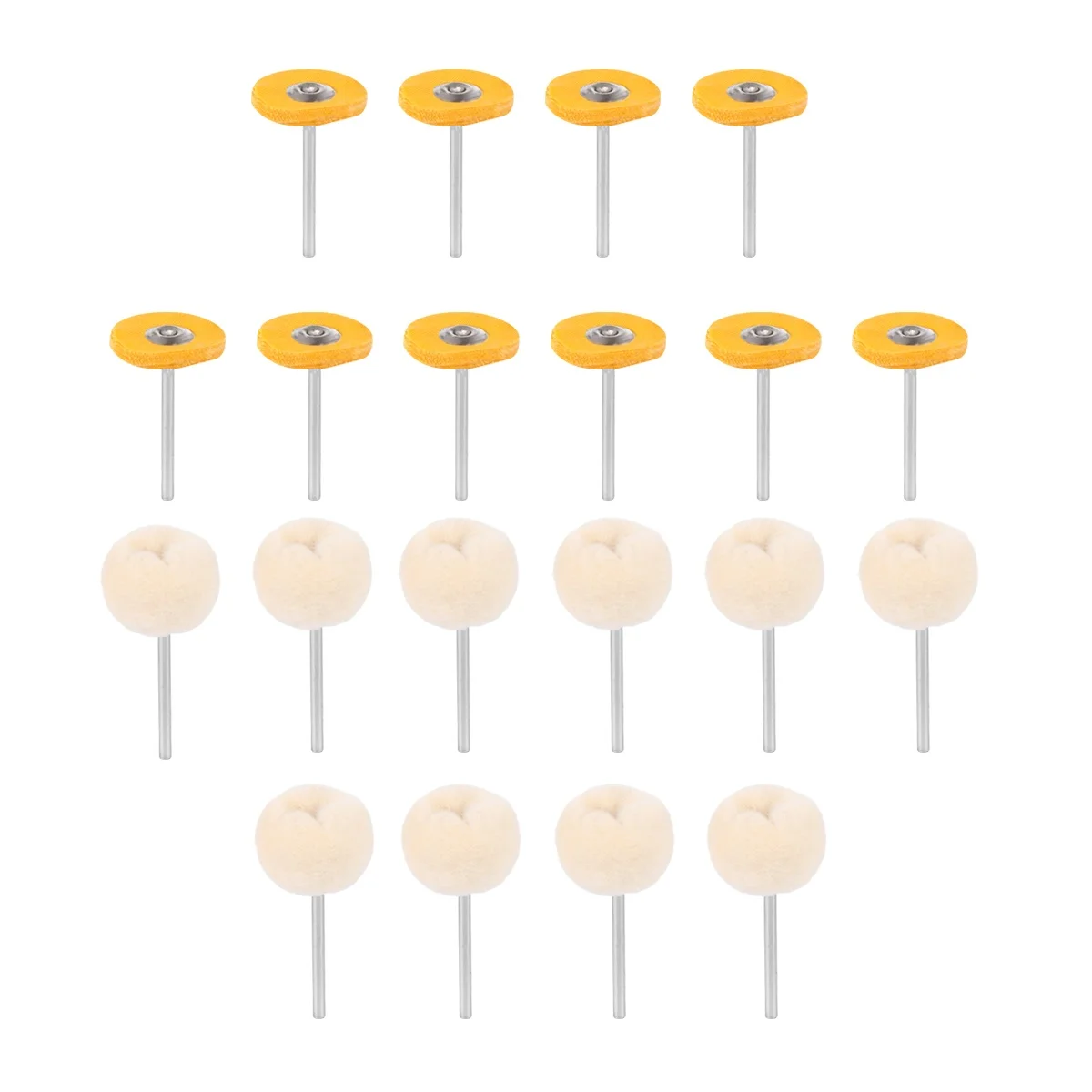 

40pcs Wool Polishing Heads Cloth Roller Durable Tools Metal Nonmetal Stone Machining Technology Brush Sponge Cleaning