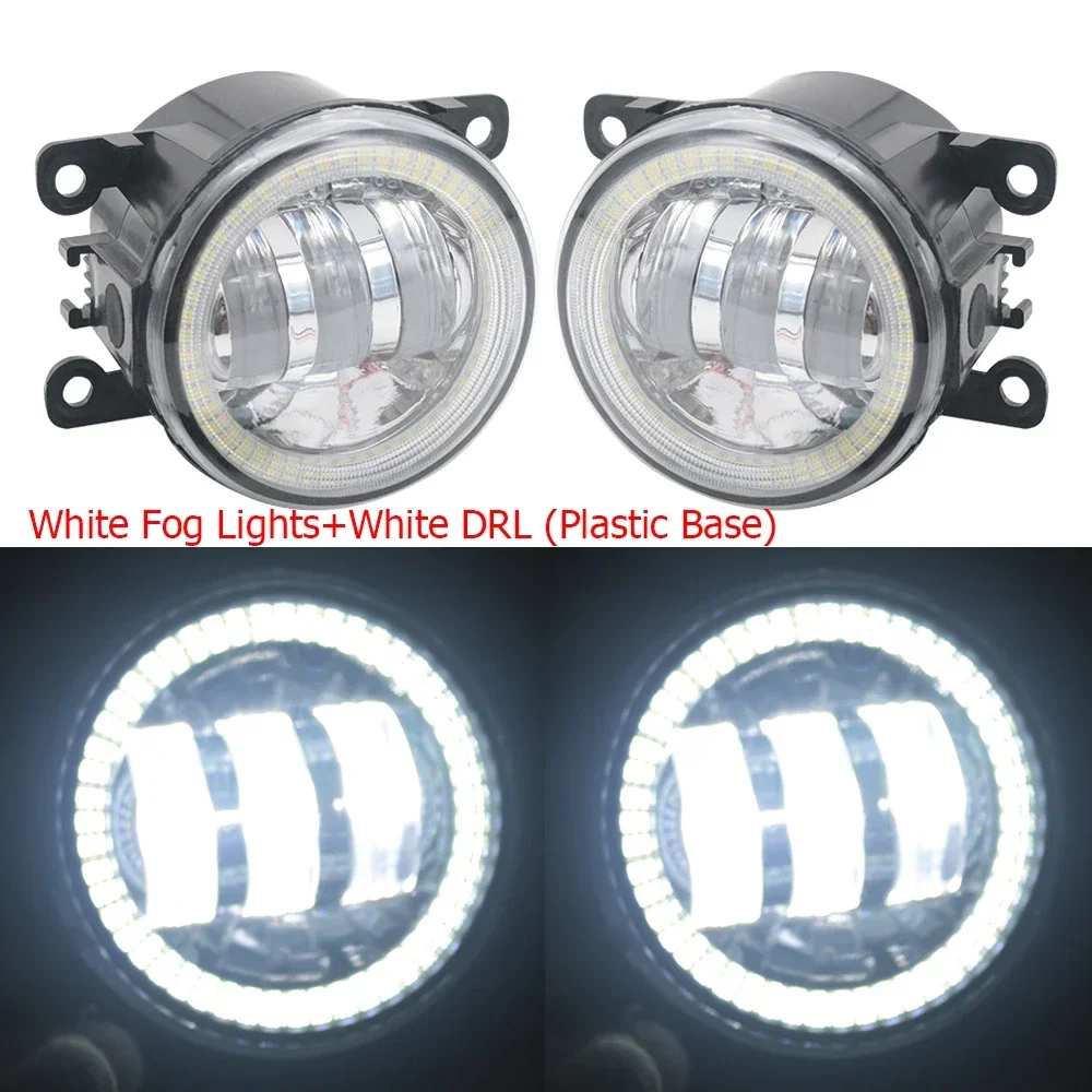 Links + Rechts LED Mistlamp PTF voor JAC S5 T6 J3 A30 J4 Verfijnen M2 M3 J6 iEV6E iEV4 Auto Angel Eyes Halo DRL Dagrijverlichting
