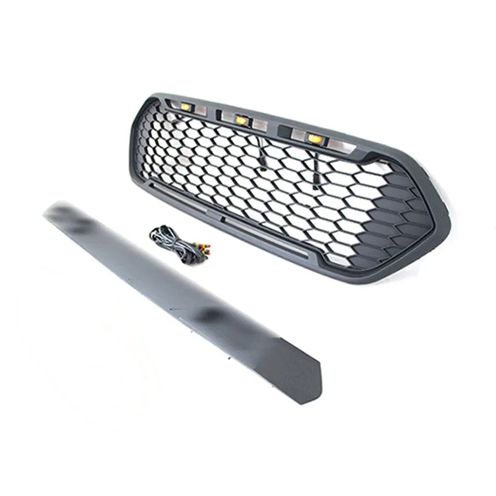 

Car Front Bumper Mesh Grills For Ford Transit Europe 2014-2021 Bumper Grille Black Racing grill Grille accessories