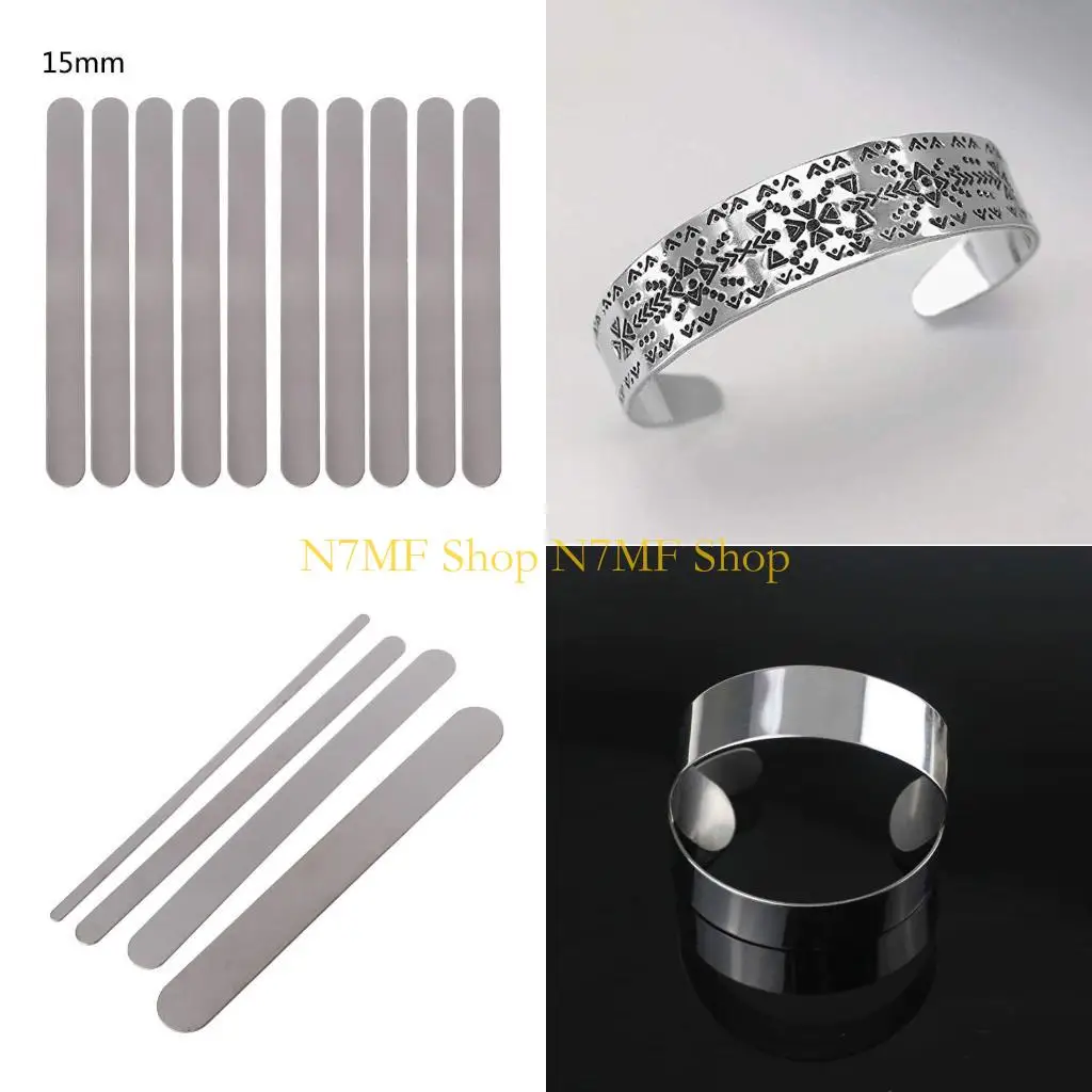 

N7MF 10 шт. Набор гибочных стержней для браслетов для штамповочных заготовок из нержавеющей стали 5/10/15/20 мм