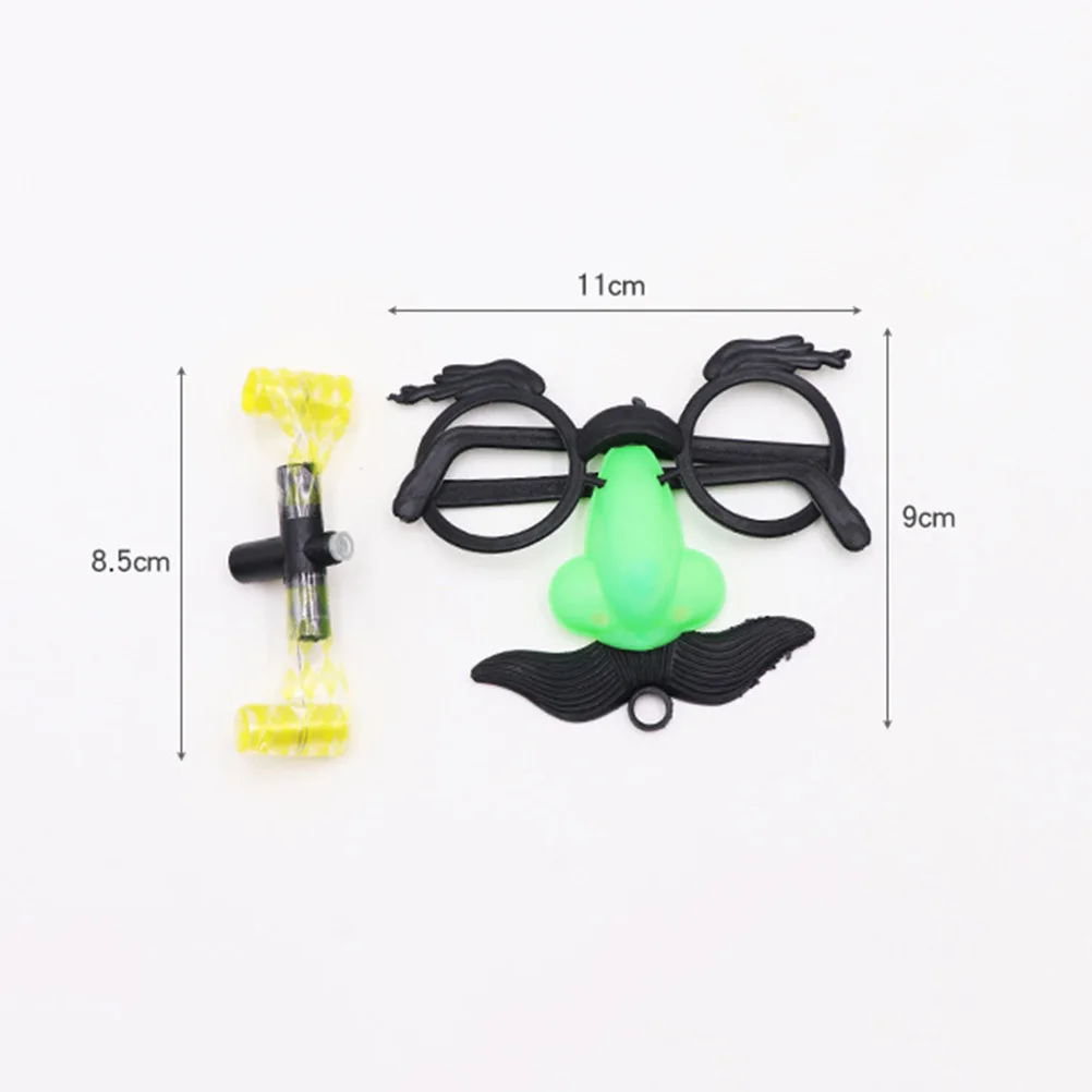 2 шт., очки для носа, забавный реквизит для бровей для розыгрыша, Хэллоуина, вечеринки, кляп, шутка, аксессуар, легкий вес