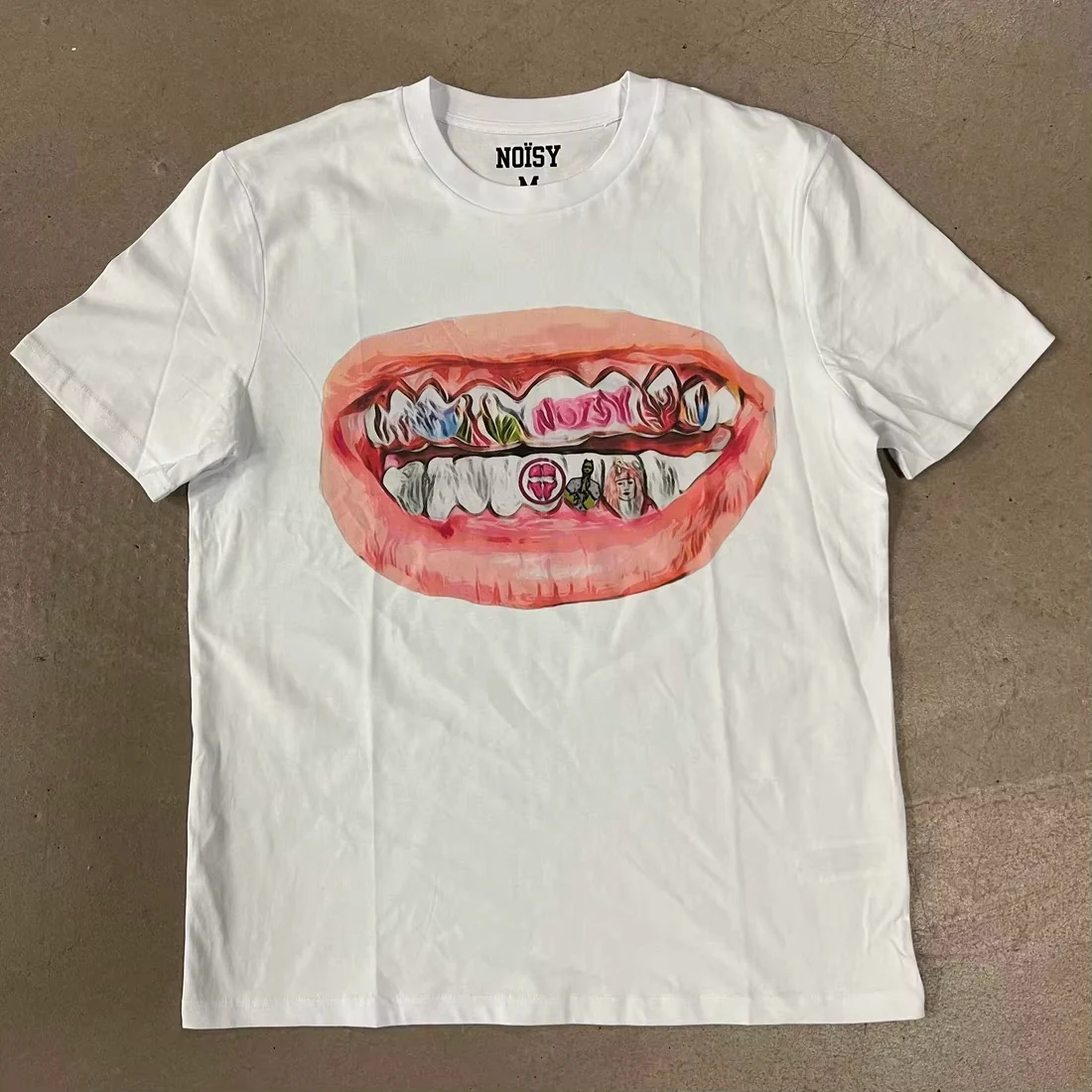

Y2K Punk Goth T Shirt Hip Hop Fashion Personality Loose Short Sleeved Harajuku Casual Mens and Womens Streetwear Round Neck Tops