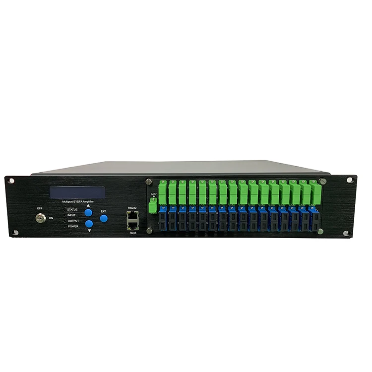 Products subject to negotiationFTTH GPON Solution 1550nm Optical Amplifier EDFA 16 Port 19dbm 22dbm 23dbm Wdm EDFA