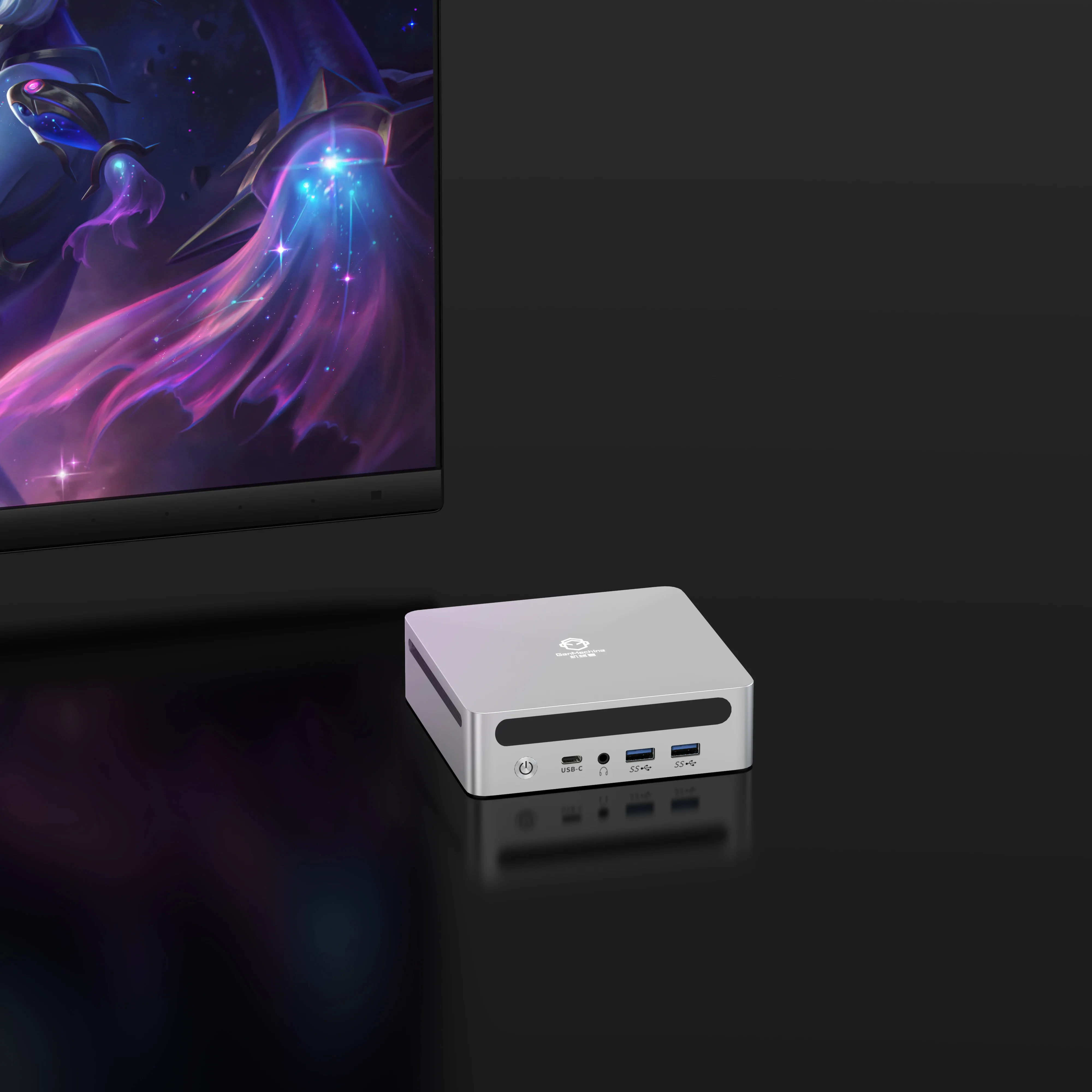 GenMachine Ryzen7 8845HS Mini PC R7 Windows10/11 LPDDR5 WIFI6 BT5.2 Dual Channel NVME4.0 Computador de jogos de escritório pc gamer diy