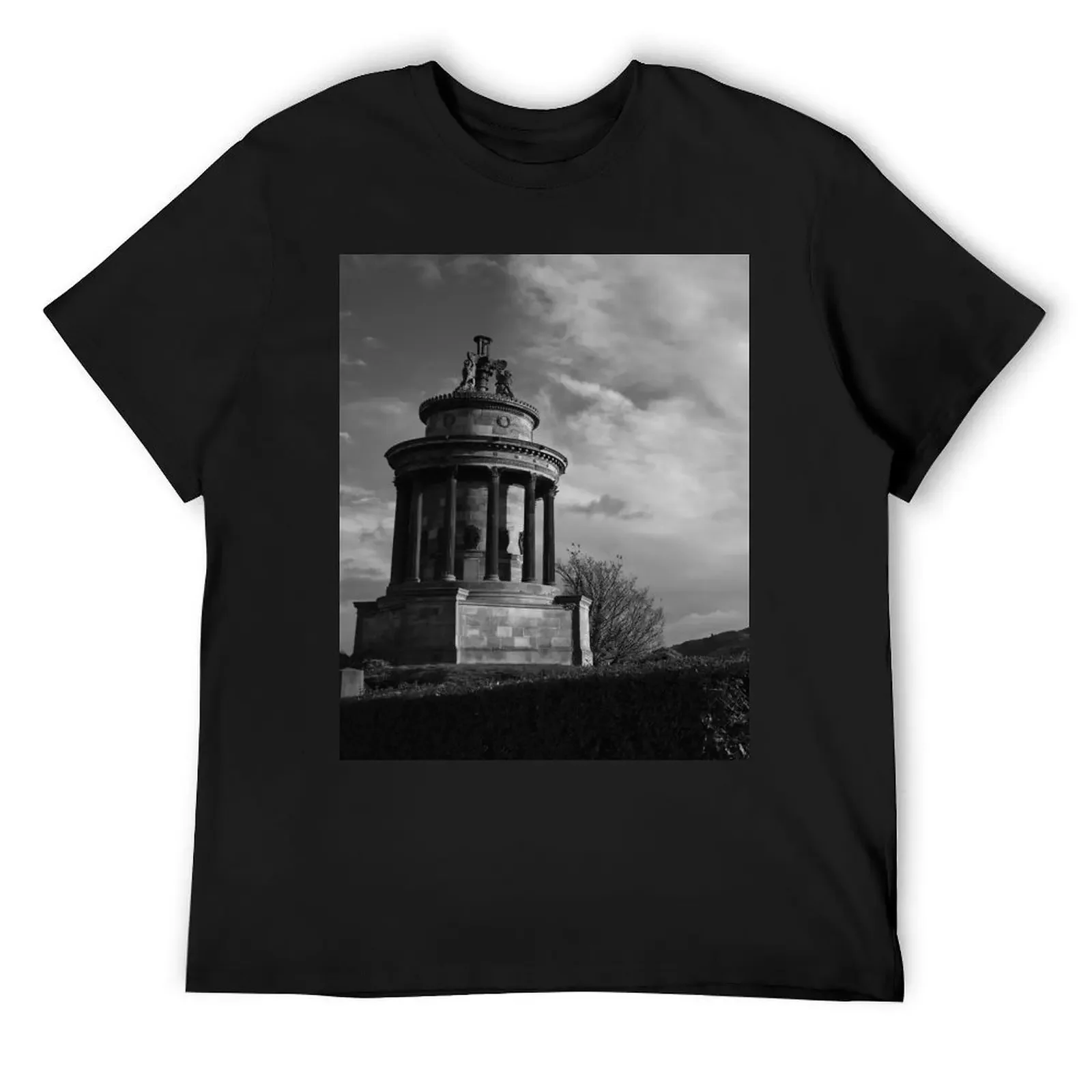 Burns Monument in black and white T-Shirt customs graphic tee shirt custom shirt sweat mens workout shirts