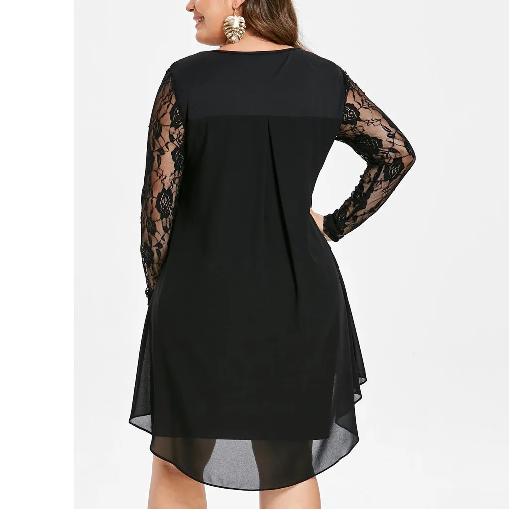 Robe de soirée à ourlet évasé pour femme, grande taille, grande taille, robes de soirée pour femme