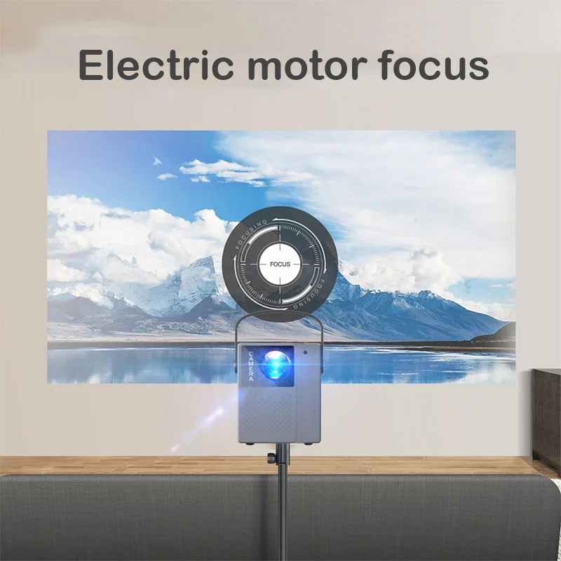 July007 Factory Price 150ANSI Lumen projector 1GB RAM 8GB ROM 4K Android 9.0 Dual Wifi BT Portable LCD Projector