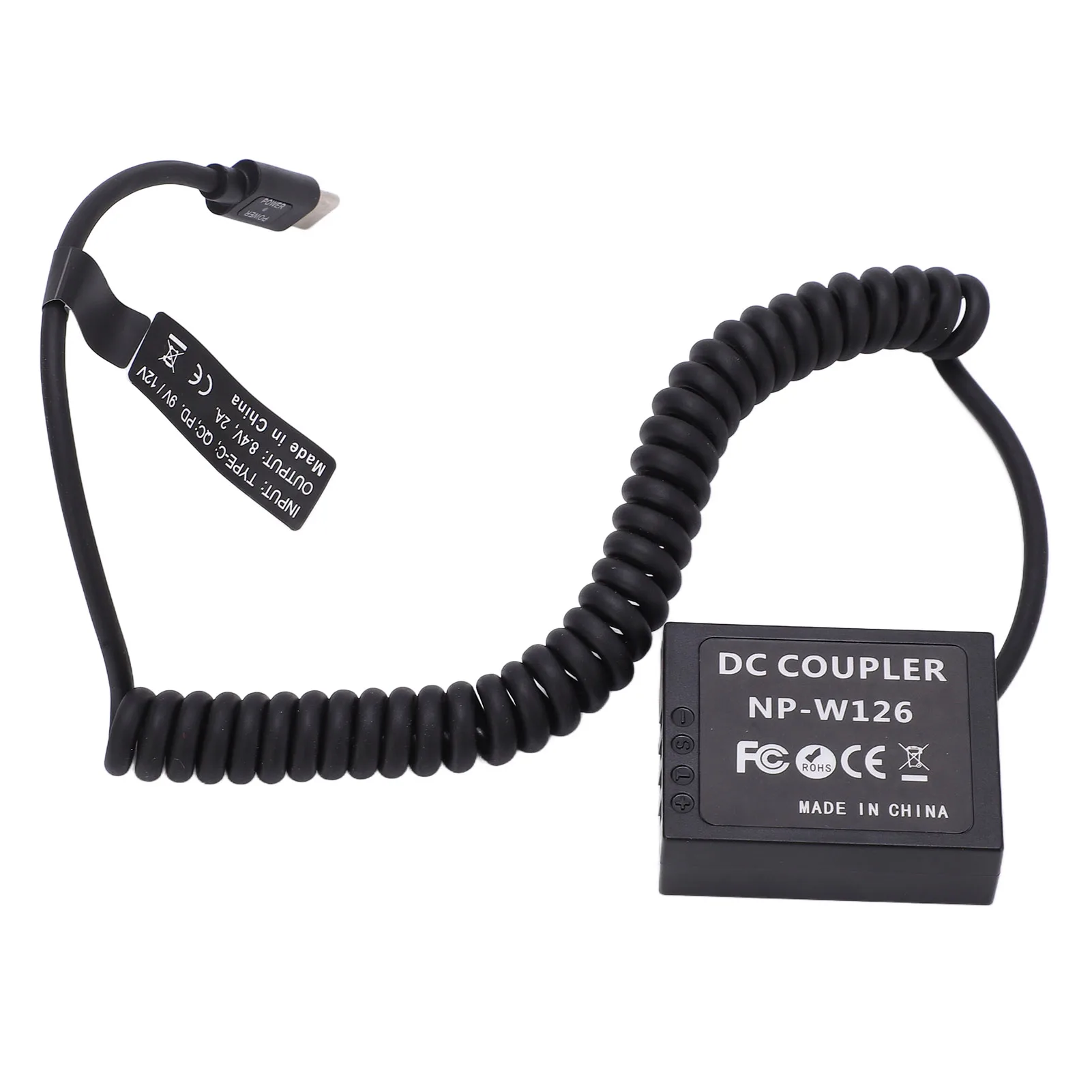 Dummy Battery Type‑C Port NP‑W126 NP‑W126 Fully Decoded Dummy Battery for Fuji XT1/XT2/XT3 Camera Series NP‑W126 Battery