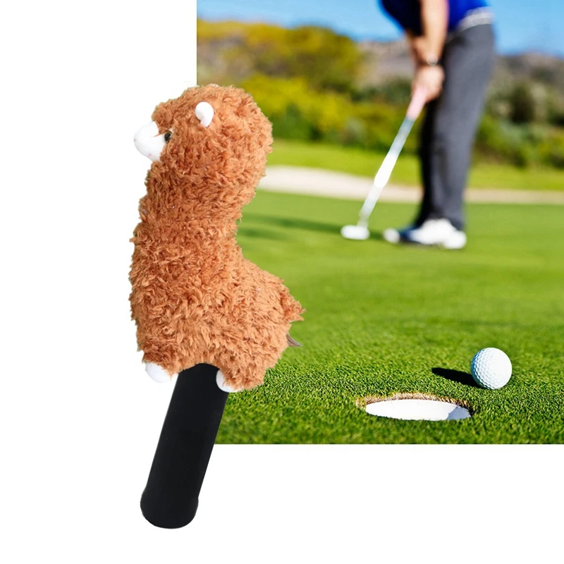 Cute Alpaca Golf Putter Covers Blade Club Headcover Golf Protector Cover Fits Blade Putters For Men Women