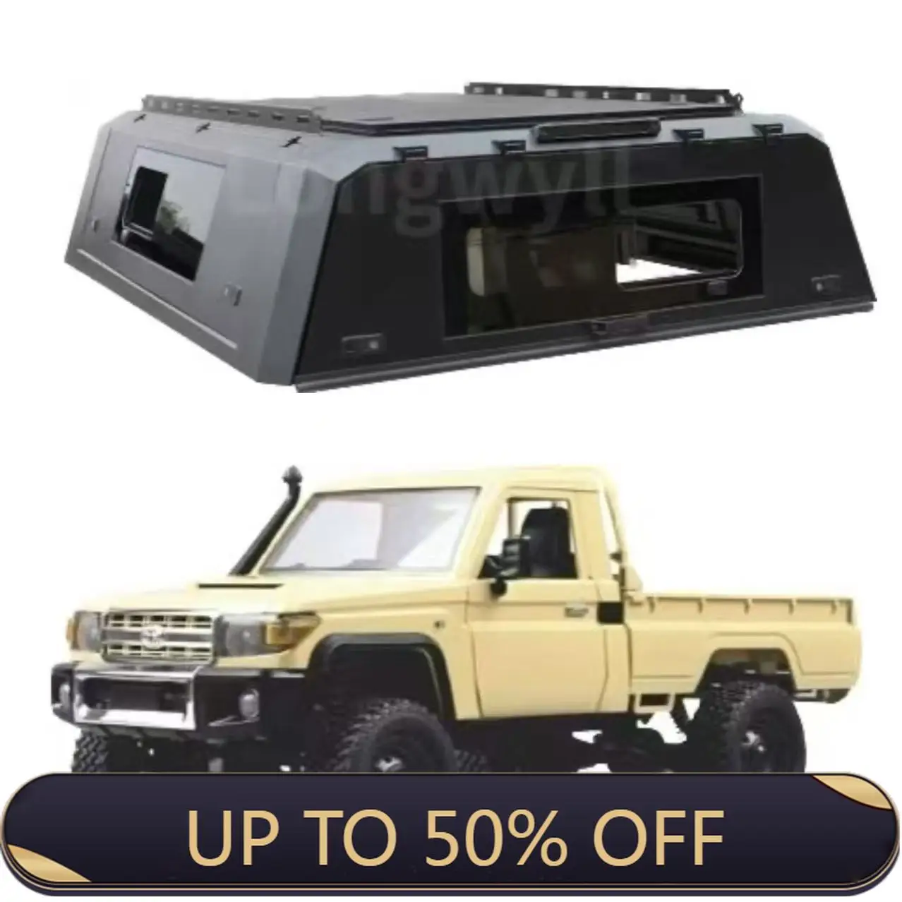 

Deren High QualitHard Aluminum Truck Tub Topper for Toyotas LC79Customized Land Cruiser Pickup Shell Smart Cap Waterproof Canopy