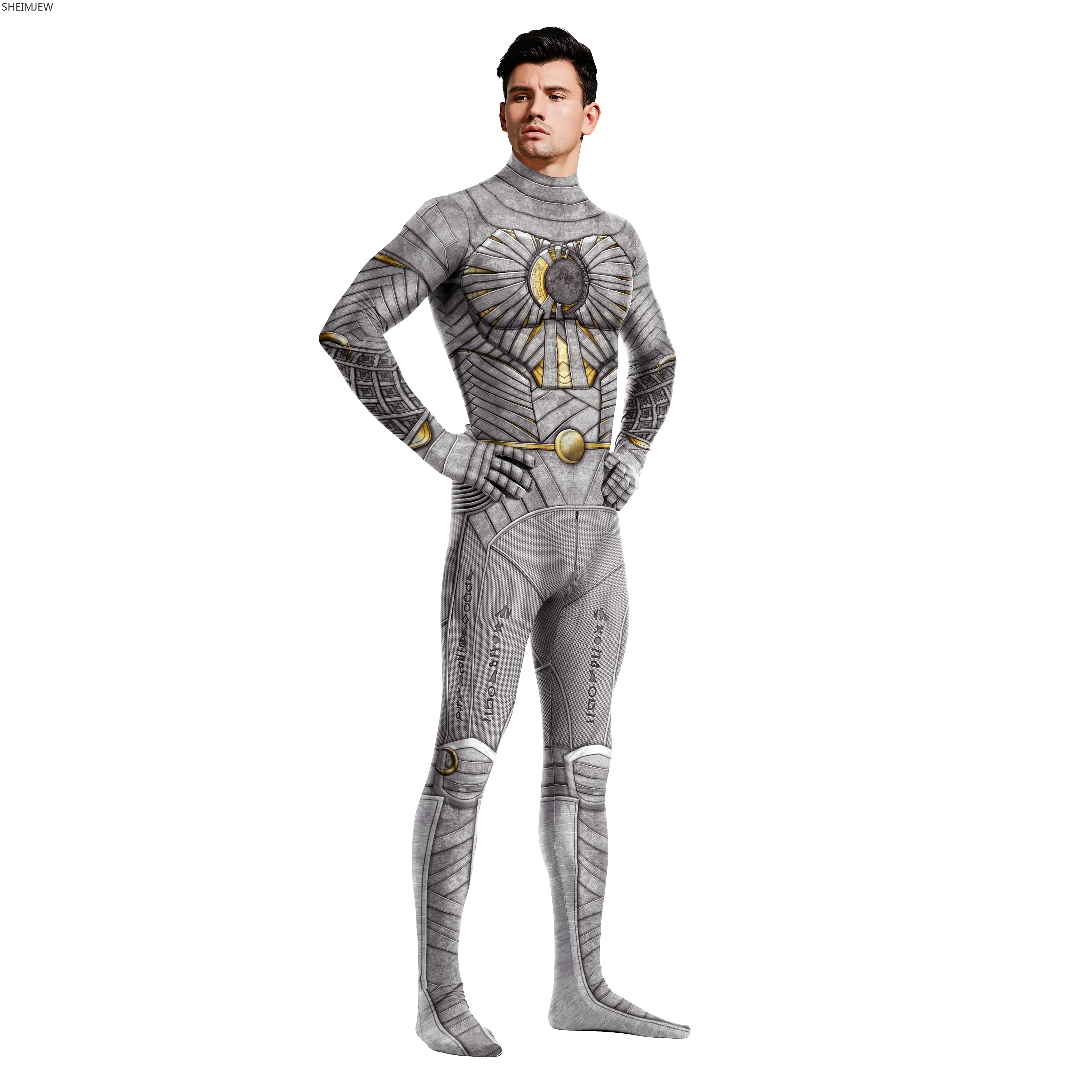 Adult Men Superhero Cosplay Jumpsuit Halloween Anime Role Play Zentai Suit Carnival Party Stage Performance Catsuit Rave Outfits