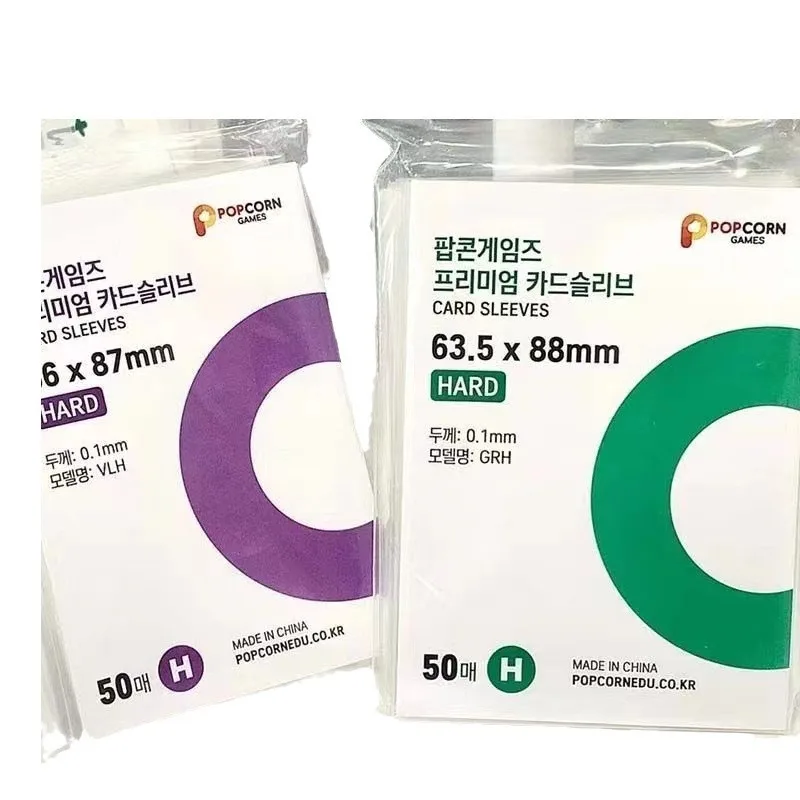 56x87mm 63.5x88mm Card Sleeves Transparent Card Holders Postcards Films Waterproof idol Album Photo Protective Sleeve