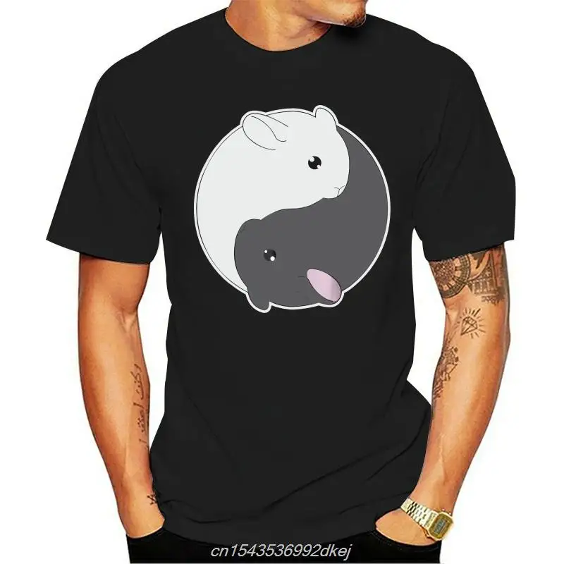 New Men Shirt Chinchilla Yin Yang Cute Shirt For Chinchi Lovers  Men Women Cartoon Casual Short O-neck Broadcloth Cn(origin)