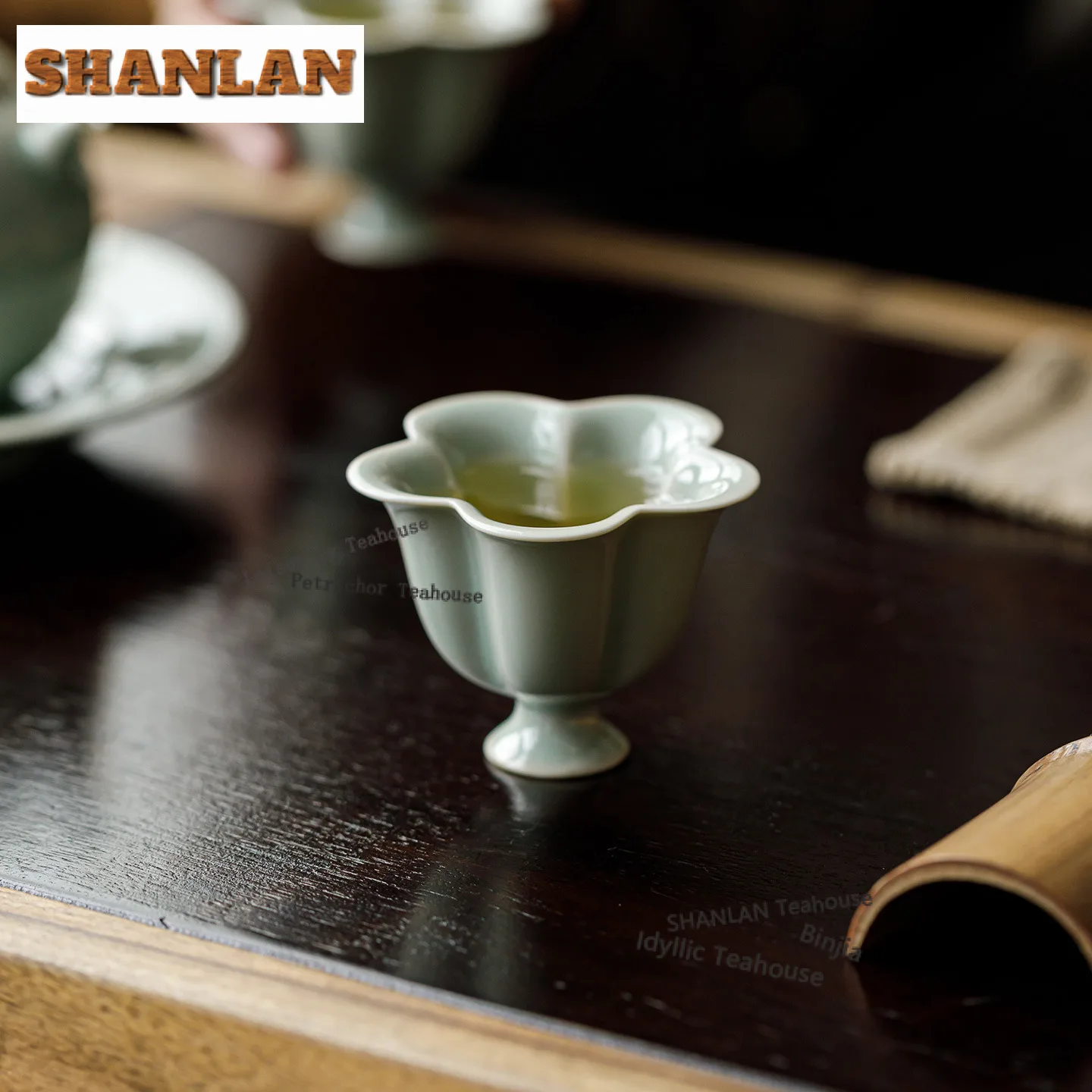 35ml Banana Moonlight Plum Blossom Teacup Elegant Tea Bowl Set of Cups Tea-tasting Meditation Cup Chazhan Master Cups for Tea