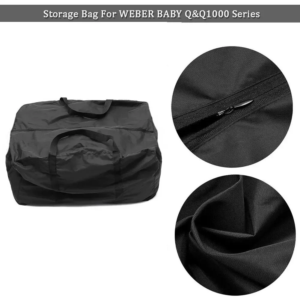 74*57*43cm Storage Carry Bag BBQ Storage Black Carry Charcoal Grill Duffle Bag For Weber BABY Q&Q1000 Series Durable